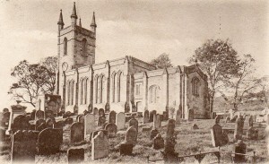Early postcard of St Mary's Church, Belford.