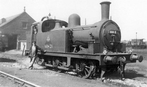 Tweedmouth Shed Class J77 0 9 0T 68421, 22nd August 1953