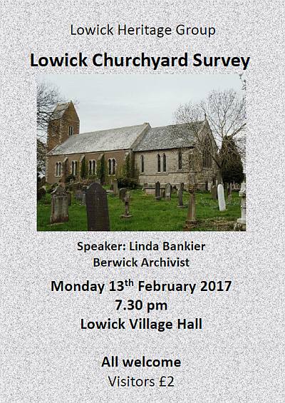Lowick churchyard survey